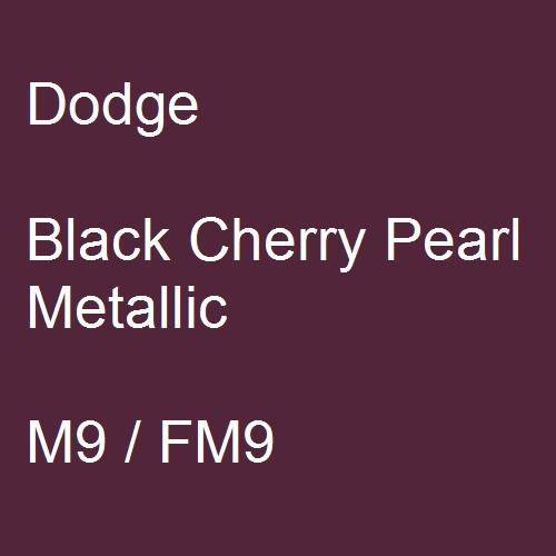 Dodge, Black Cherry Pearl Metallic, M9 / FM9.